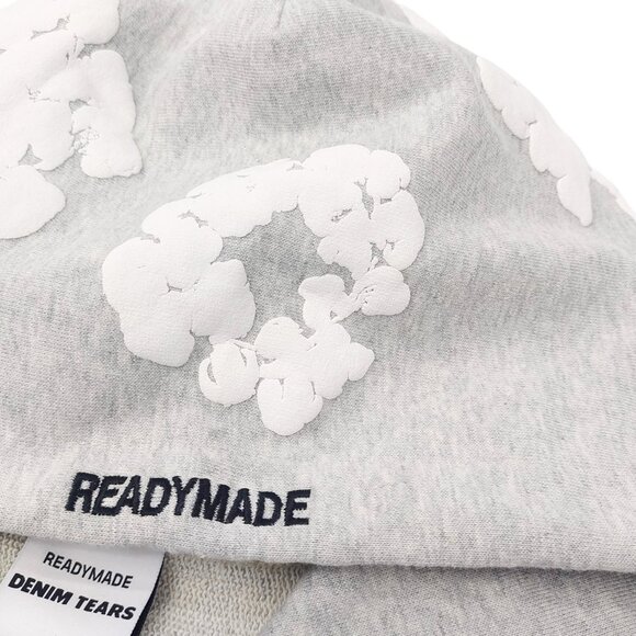 READYMADE x Denim Tears Cotton Wreath Hoodie Sweatshirt Grey - Picture 3 of 4